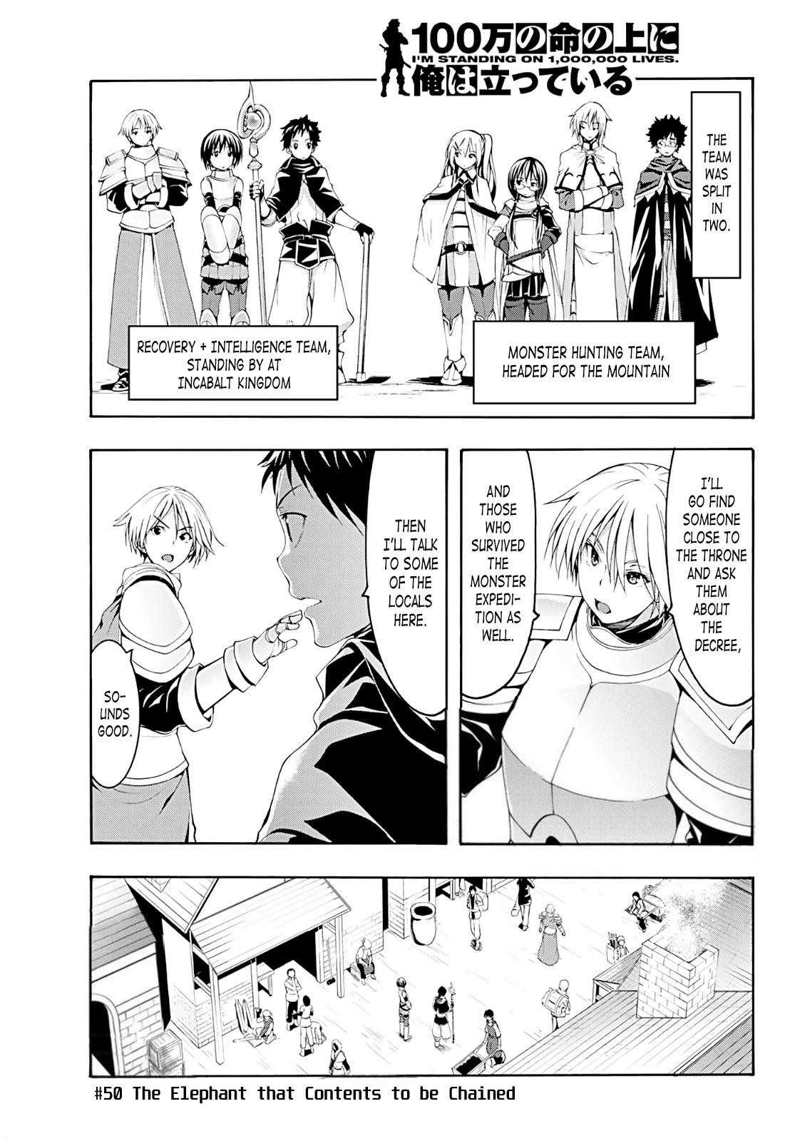 100 man no Inochi no Ue ni Ore wa Tatte Iru Chapter 50 - Page 1