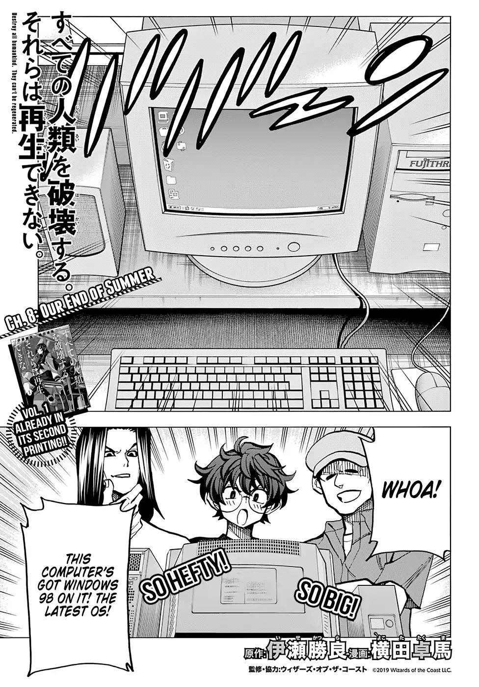 Destroy All Of Humanity. It Can’t Be Regenerated Chapter 8 - Page 1