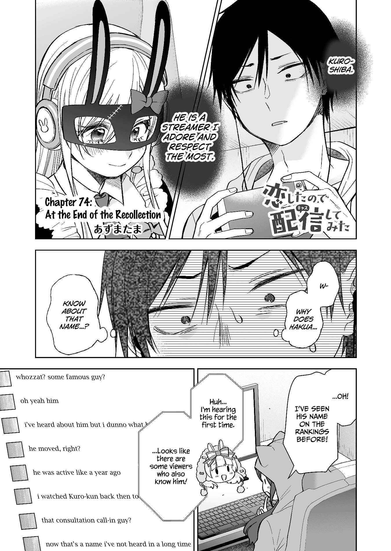 I Fell In Love, So I Tried Livestreaming Chapter 74 - Page 1