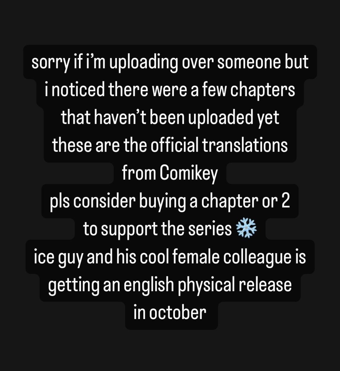 Ice Guy and the Cool Female Colleague Chapter 51.1 - Page 1