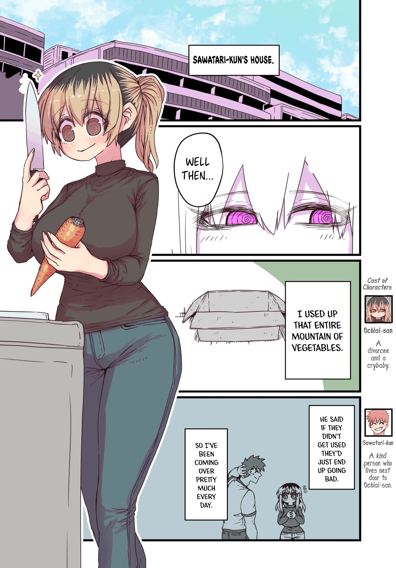 Batsuichide Nakimushina Otonarisan Chapter 10 - Page 1