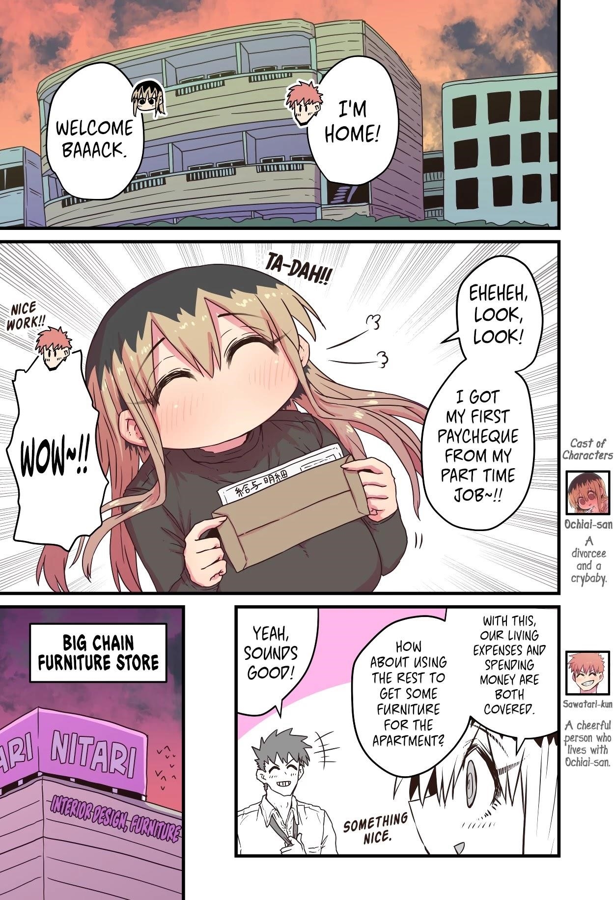 Batsuichide Nakimushina Otonarisan Chapter 36 - Page 1