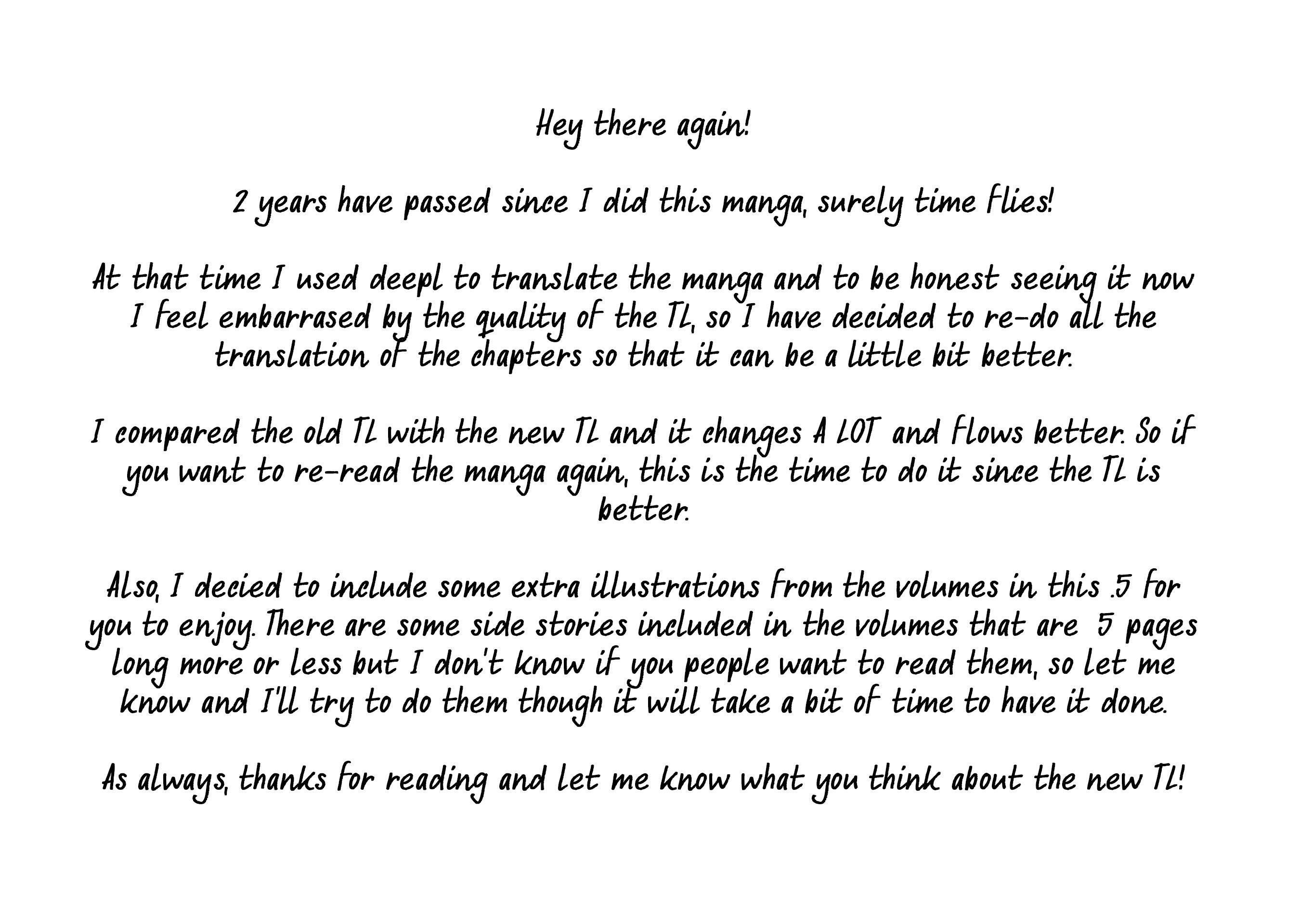 Nyanta to Pomeko ~Imasara Shinjiteiru to Iwarete mo Mouteokureda~ Chapter 19.5 - Page 1