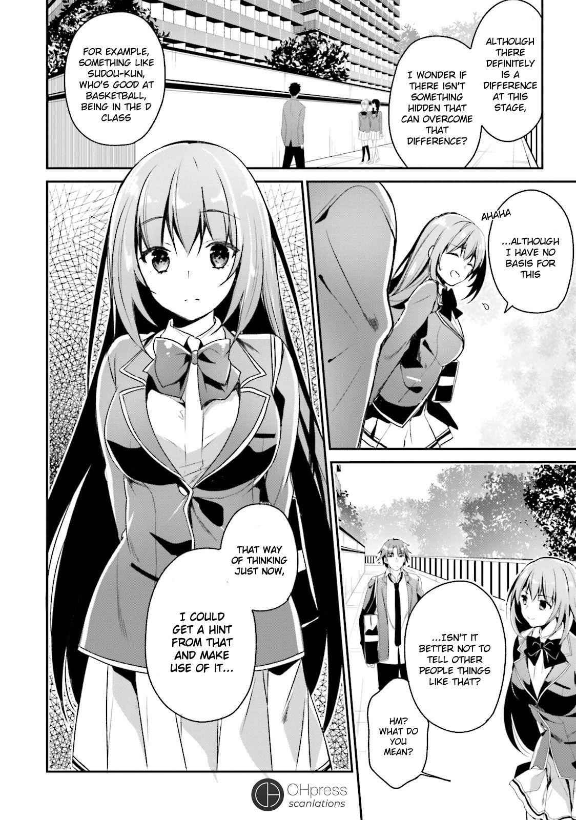 Youkoso Jitsuryoku Shijou Shugi no Kyoushitsu e Chapter 11 - Page 24