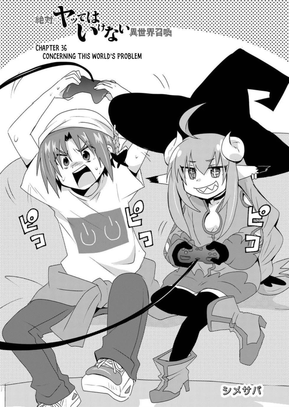 Zettai Ni Yatte Wa Ikenai Isekai Shoukan Chapter 36 - Page 1