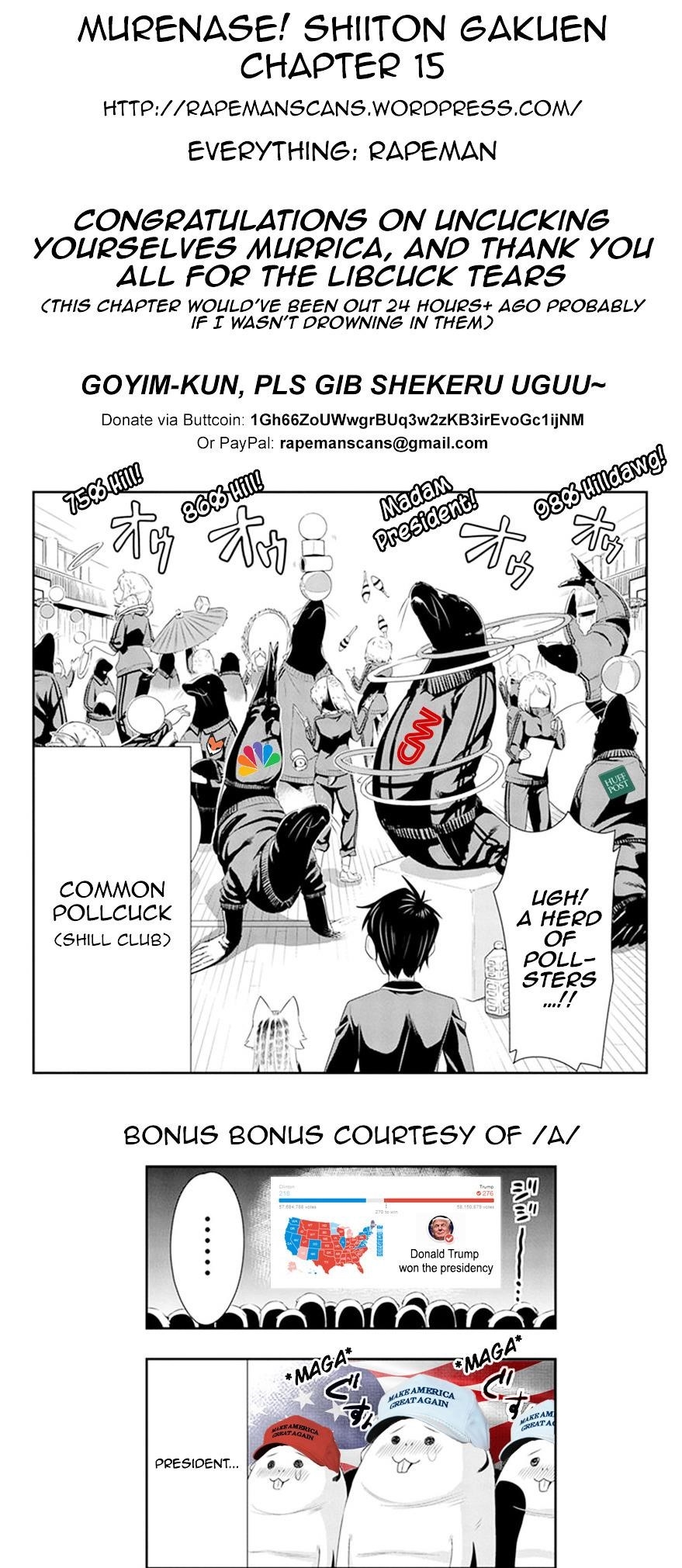 Murenase! Shiiton Gakuen Chapter 15 - Page 22