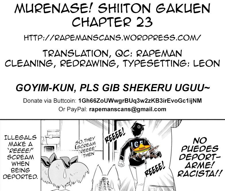 Murenase! Shiiton Gakuen Chapter 23 - Page 21