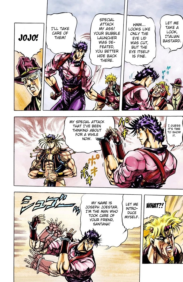 JoJo’s Bizarre Adventure Part 2 – Battle Tendency (Colored) Chapter 23 - Page 14