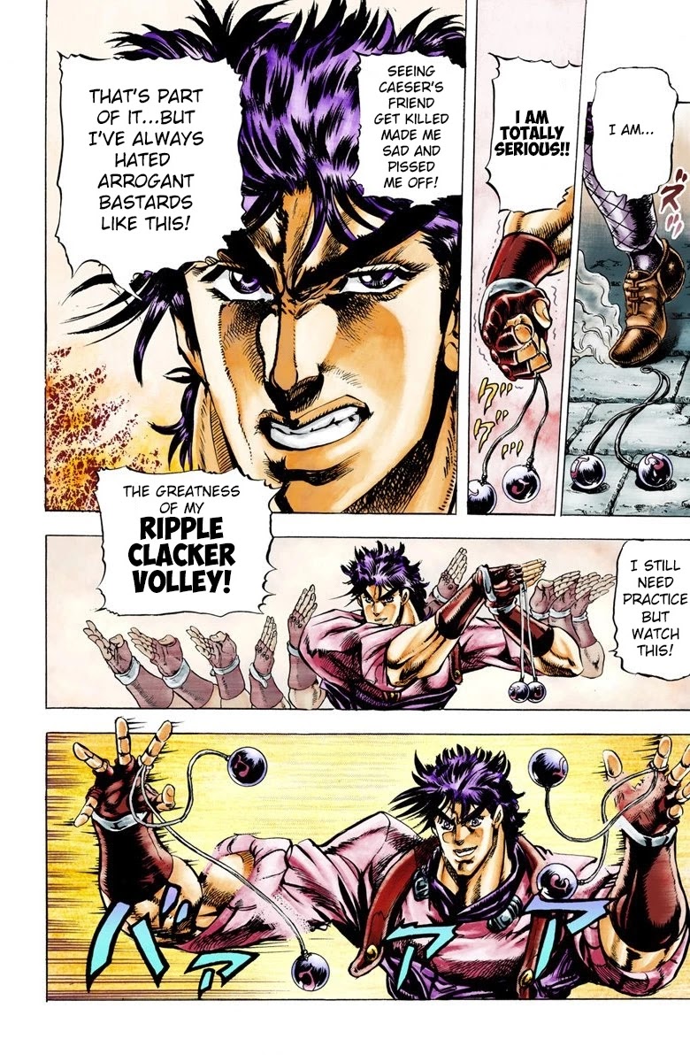 JoJo’s Bizarre Adventure Part 2 – Battle Tendency (Colored) Chapter 23 - Page 18