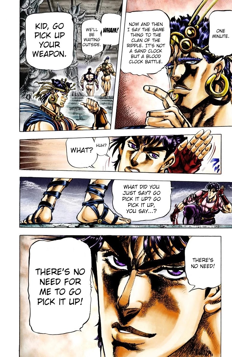 JoJo’s Bizarre Adventure Part 2 – Battle Tendency (Colored) Chapter 24 - Page 13