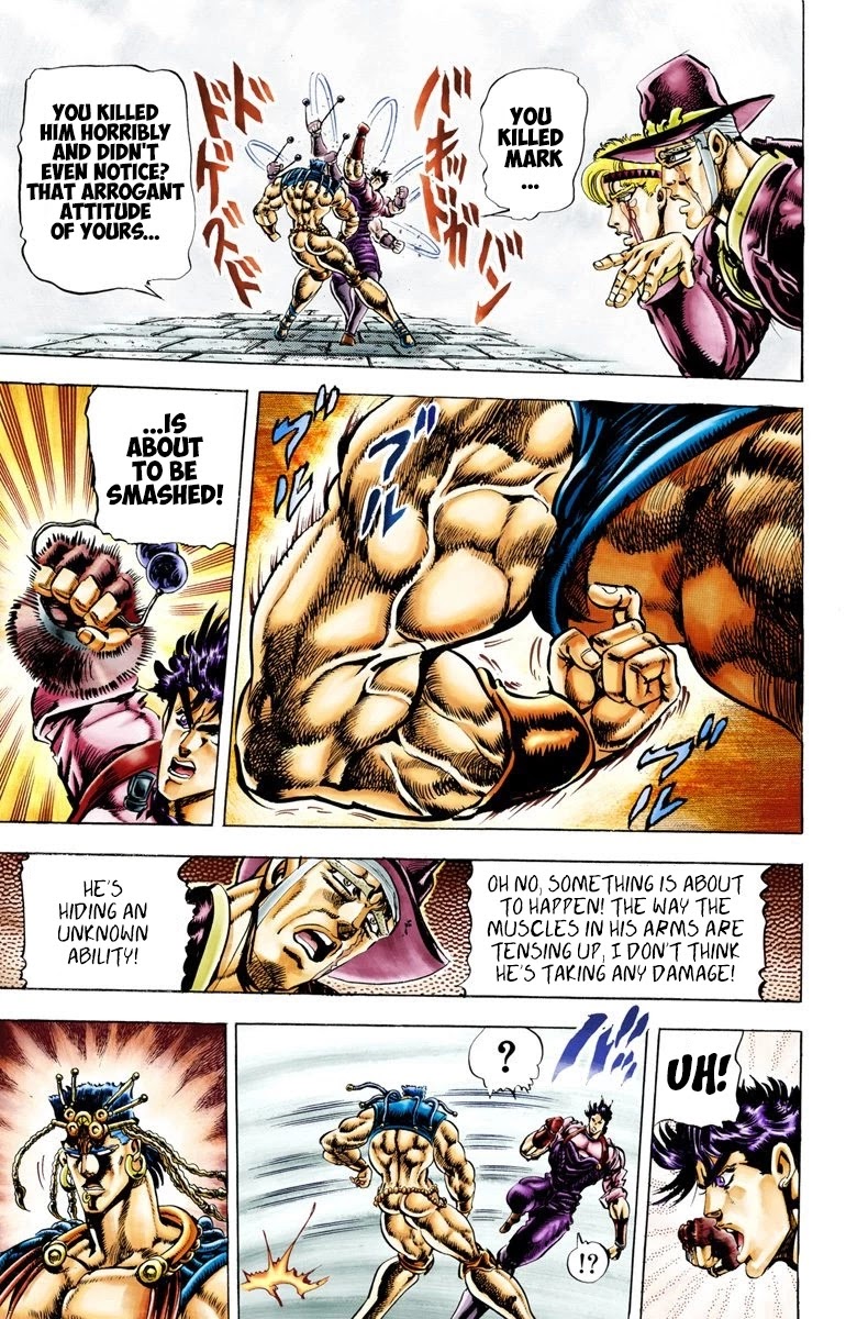 JoJo’s Bizarre Adventure Part 2 – Battle Tendency (Colored) Chapter 25 - Page 2