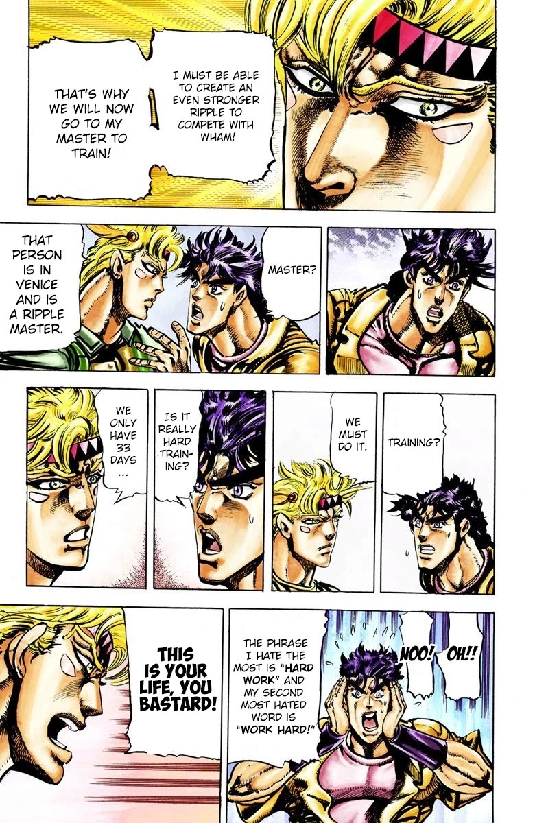 JoJo’s Bizarre Adventure Part 2 – Battle Tendency (Colored) Chapter 27 - Page 9