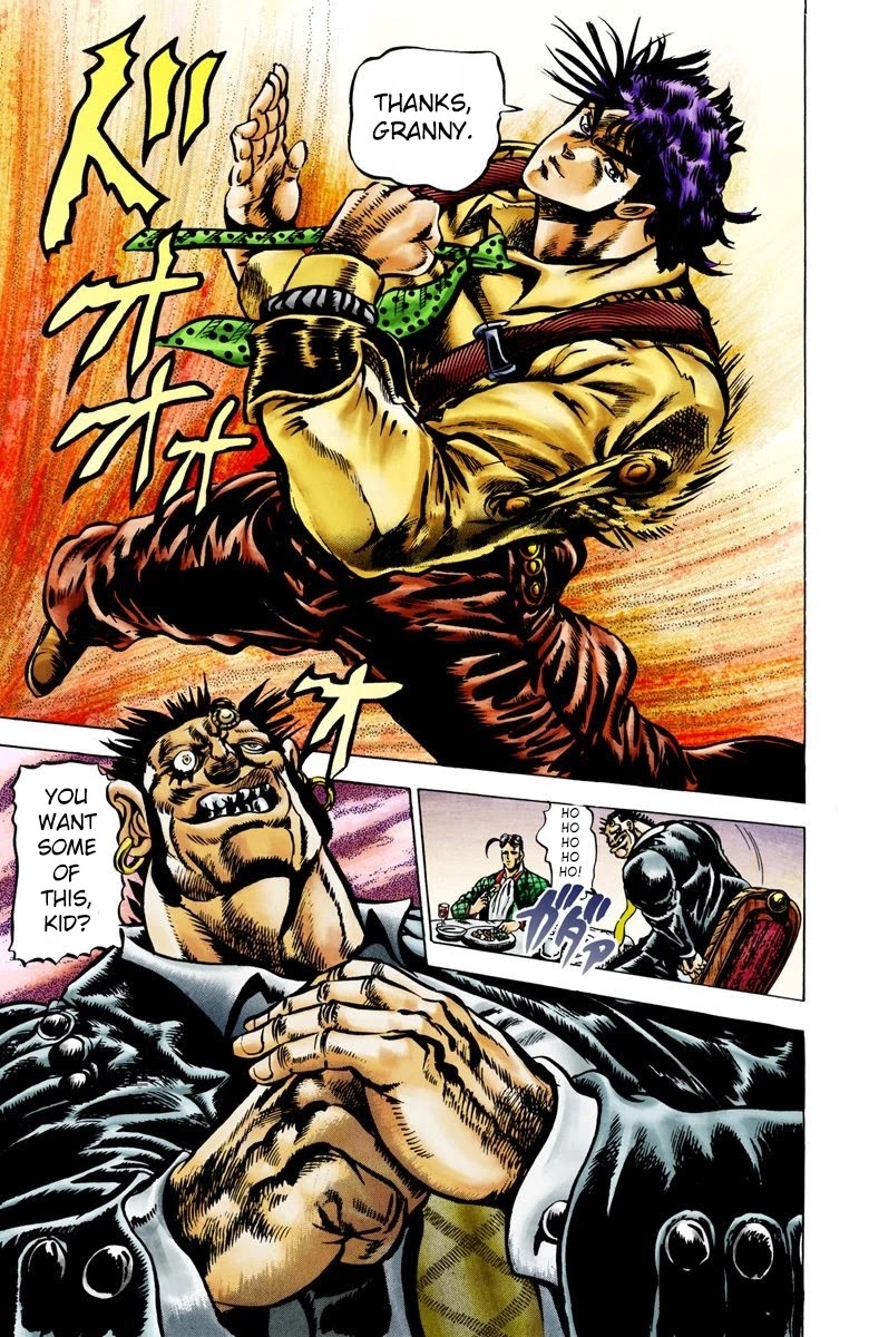 JoJo’s Bizarre Adventure Part 2 – Battle Tendency (Colored) Chapter 3 - Page 10