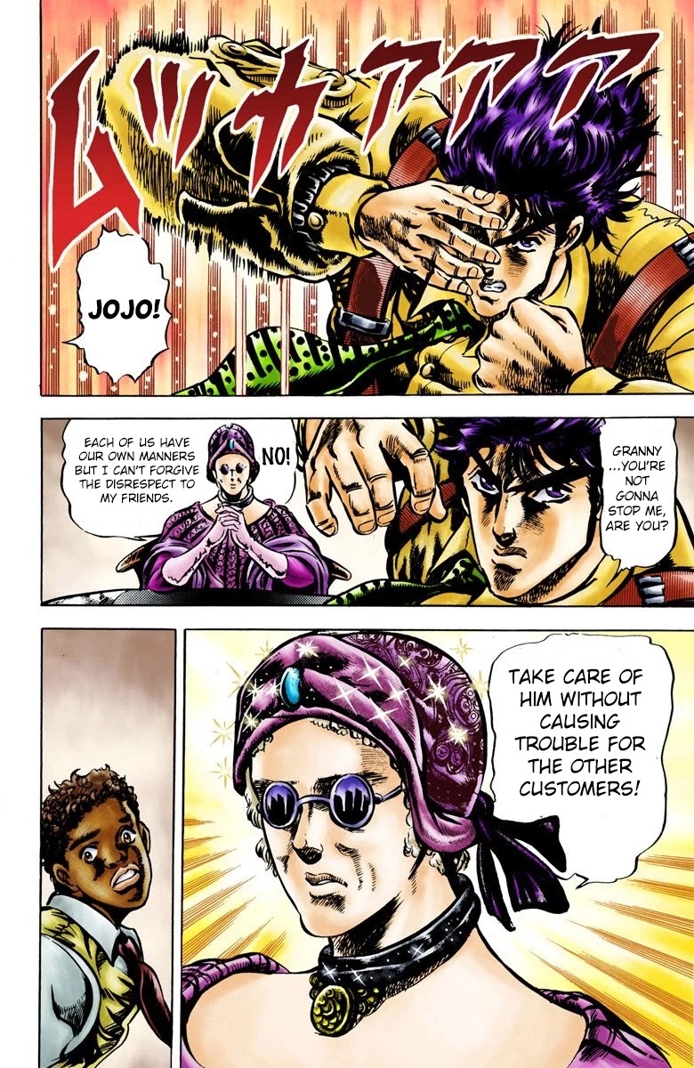 JoJo’s Bizarre Adventure Part 2 – Battle Tendency (Colored) Chapter 3 - Page 9
