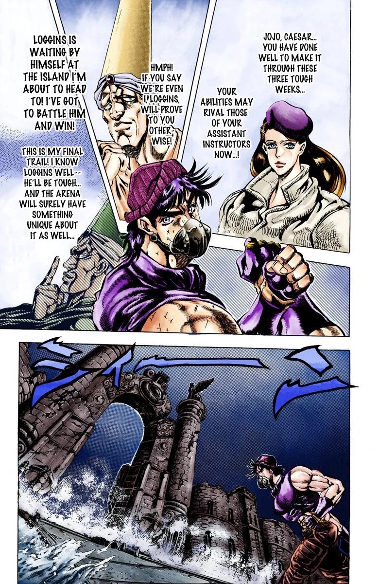 JoJo’s Bizarre Adventure Part 2 – Battle Tendency (Colored) Chapter 32 - Page 13