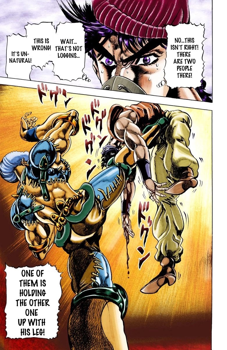 JoJo’s Bizarre Adventure Part 2 – Battle Tendency (Colored) Chapter 32 - Page 15