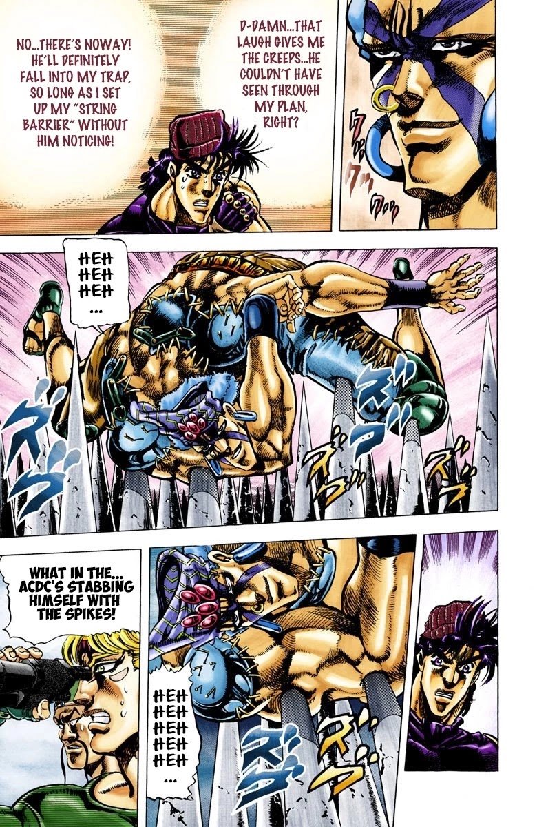 JoJo’s Bizarre Adventure Part 2 – Battle Tendency (Colored) Chapter 35 - Page 12