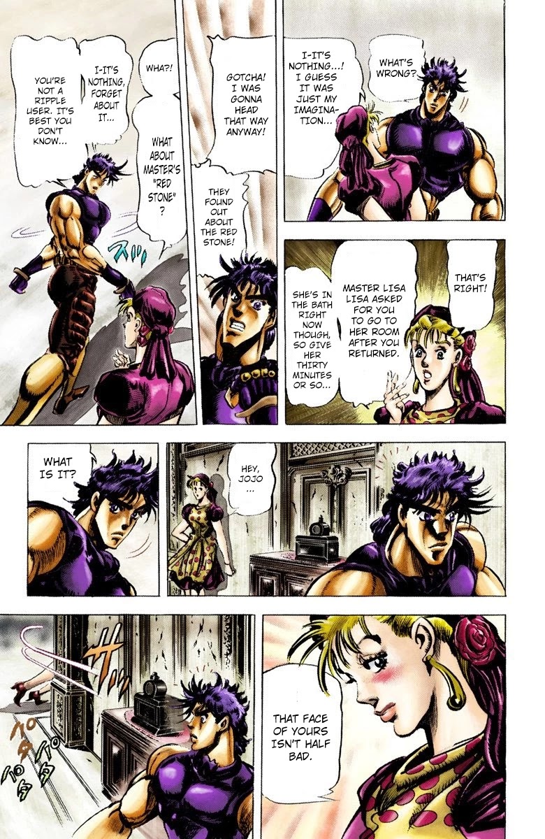 JoJo’s Bizarre Adventure Part 2 – Battle Tendency (Colored) Chapter 37 - Page 9