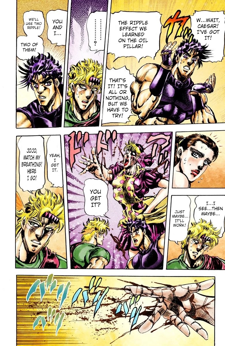 JoJo’s Bizarre Adventure Part 2 – Battle Tendency (Colored) Chapter 38 - Page 13