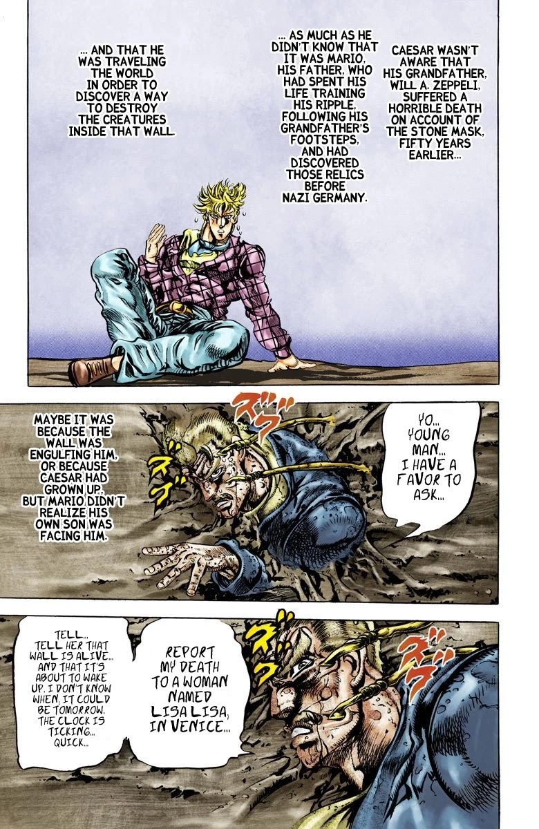 JoJo’s Bizarre Adventure Part 2 – Battle Tendency (Colored) Chapter 45 - Page 14