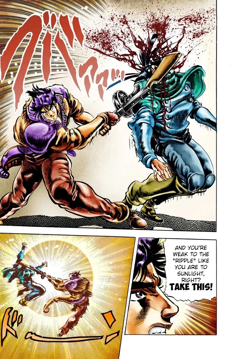 JoJo’s Bizarre Adventure Part 2 – Battle Tendency (Colored) Chapter 5 - Page 14