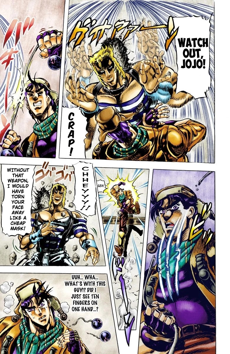 JoJo’s Bizarre Adventure Part 2 – Battle Tendency (Colored) Chapter 50 - Page 6