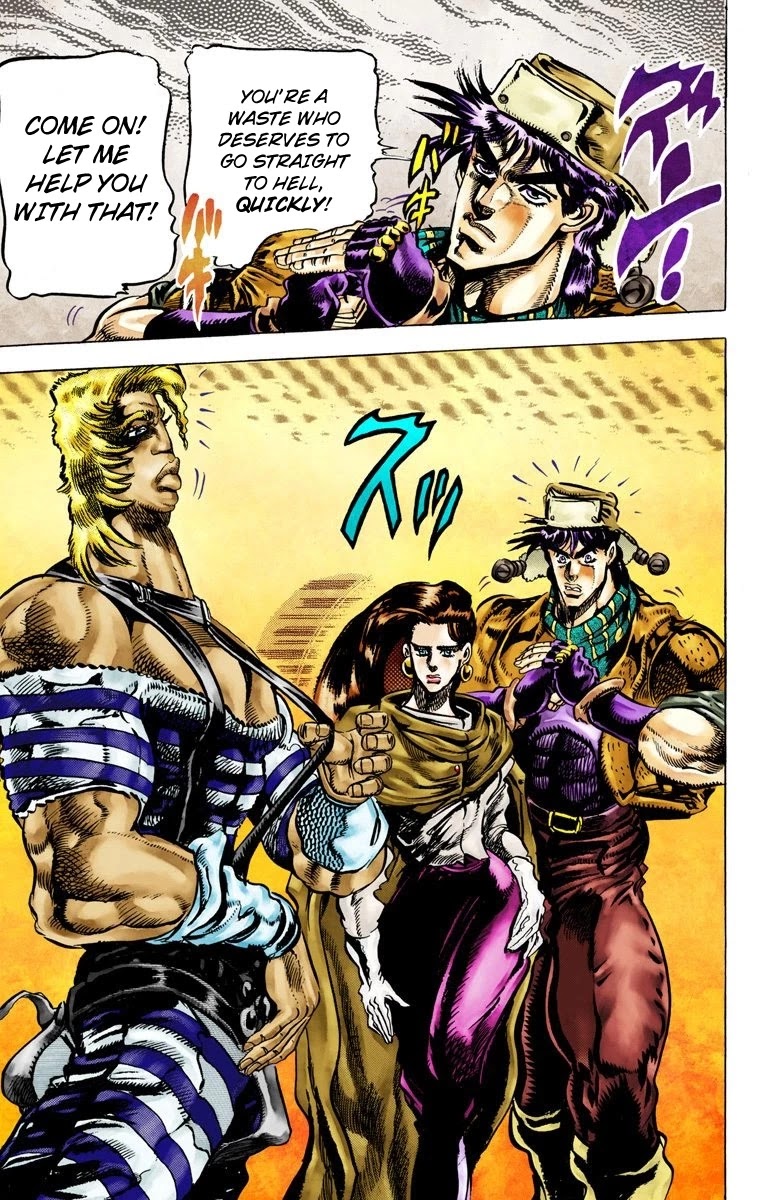 JoJo’s Bizarre Adventure Part 2 – Battle Tendency (Colored) Chapter 50 - Page 8