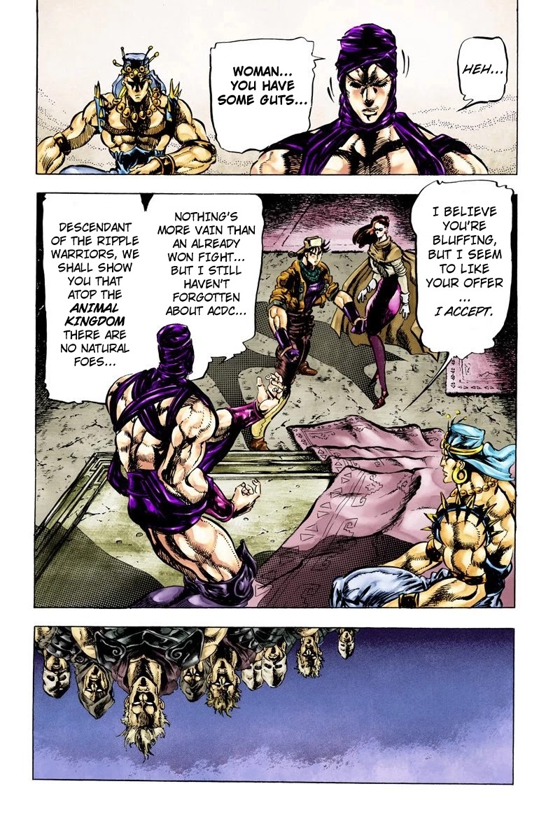 JoJo’s Bizarre Adventure Part 2 – Battle Tendency (Colored) Chapter 51 - Page 15