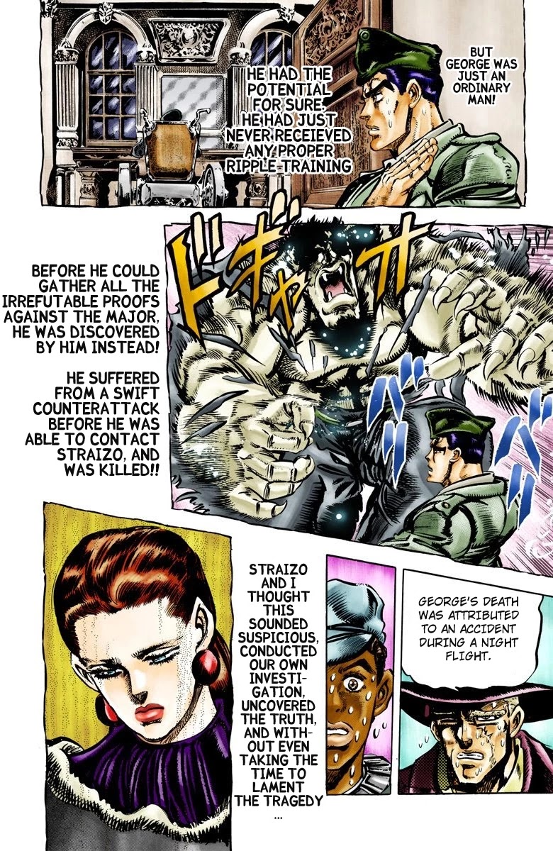 JoJo’s Bizarre Adventure Part 2 – Battle Tendency (Colored) Chapter 64 - Page 9