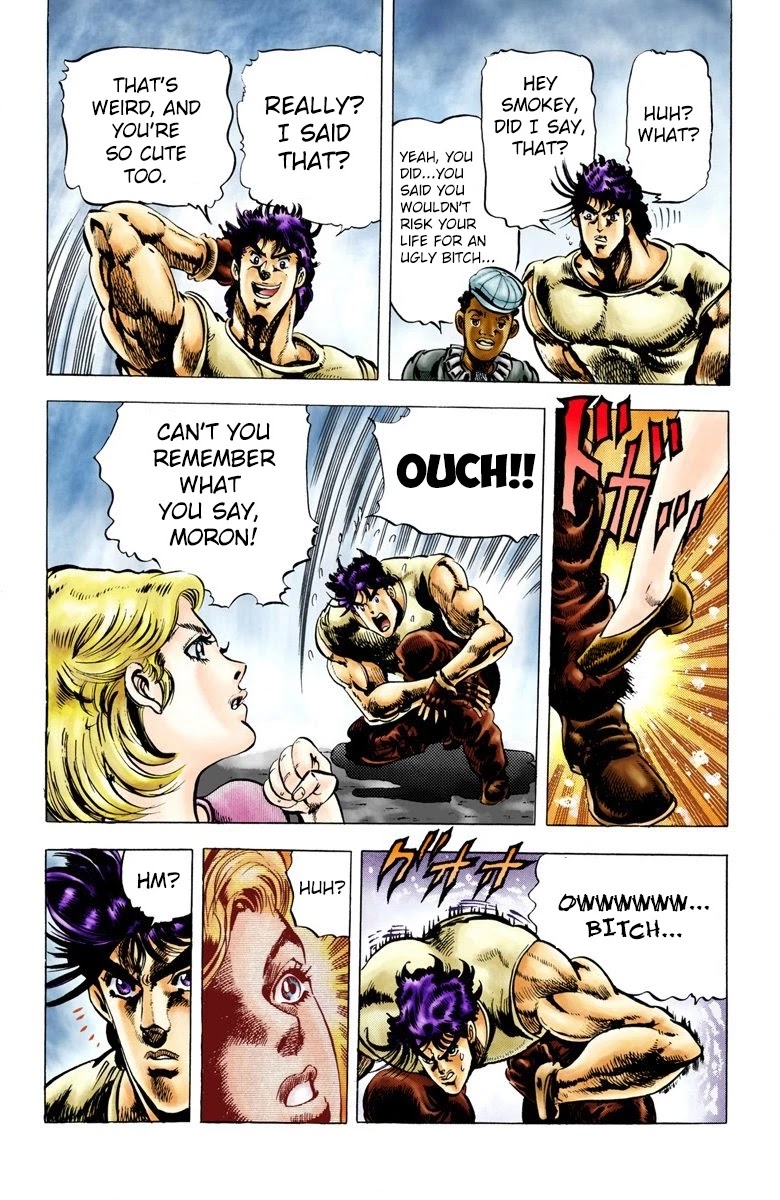 JoJo’s Bizarre Adventure Part 2 – Battle Tendency (Colored) Chapter 8 - Page 16