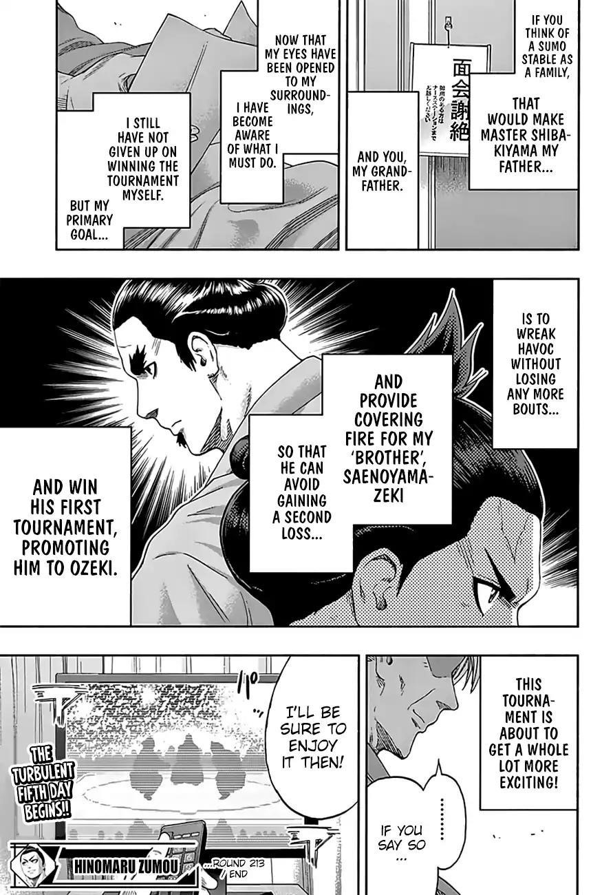 Hinomaru Sumo Chapter 213 - Page 19