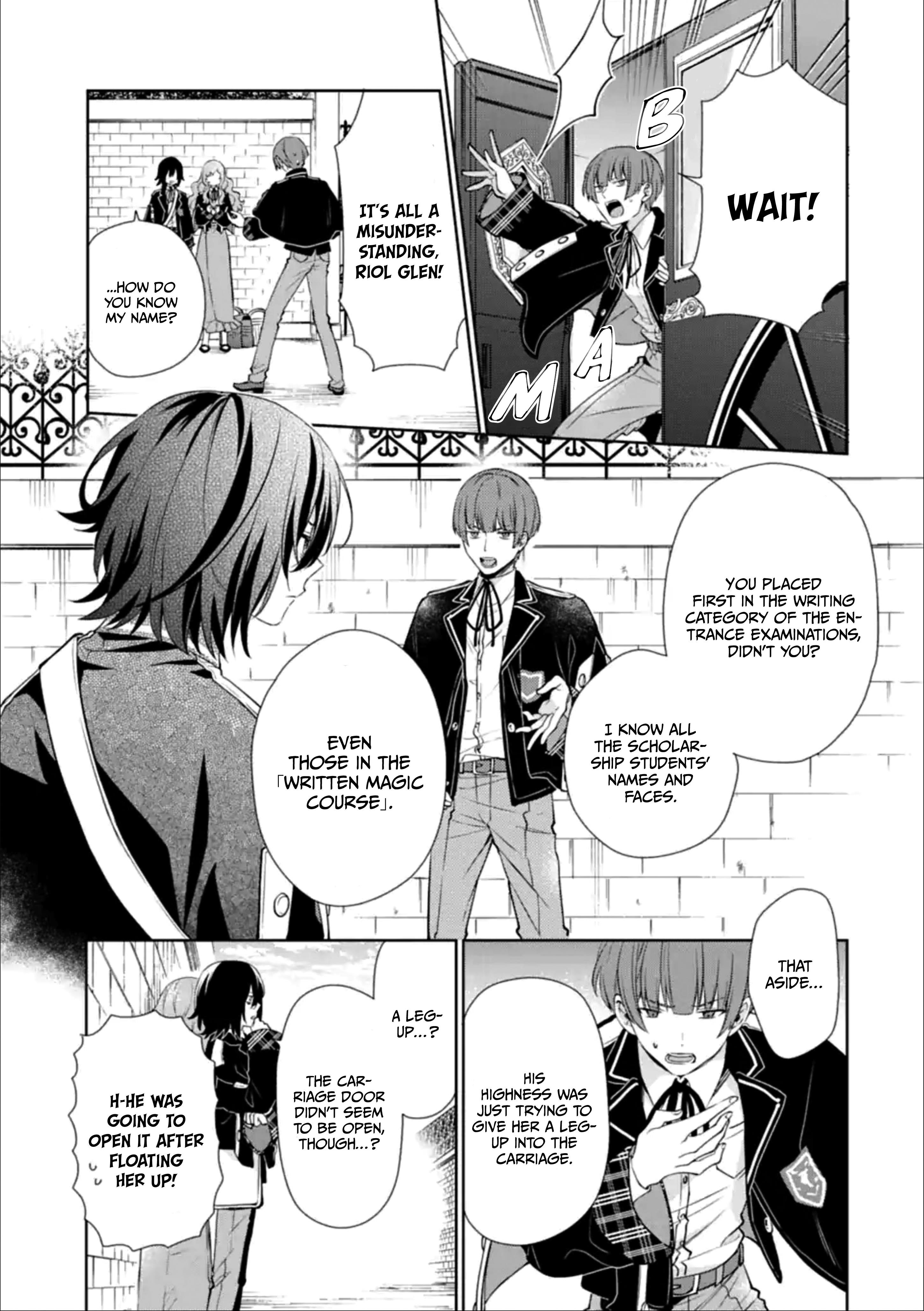 The Noble Girl With a Crush on a Plain and Studious Guy Finds the Arrogant Prince to Be a Nuisance Chapter 1.3 - Page 5