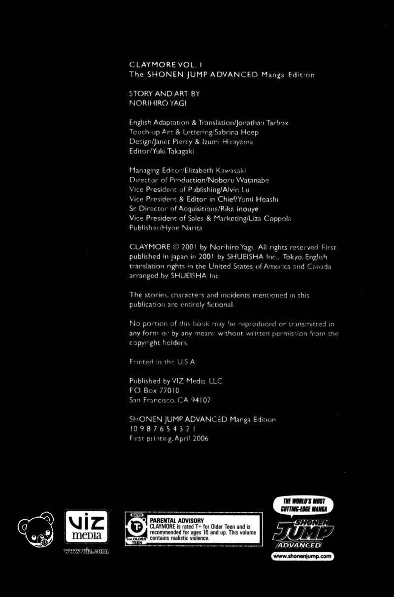 Claymore Chapter 1 - Page 3