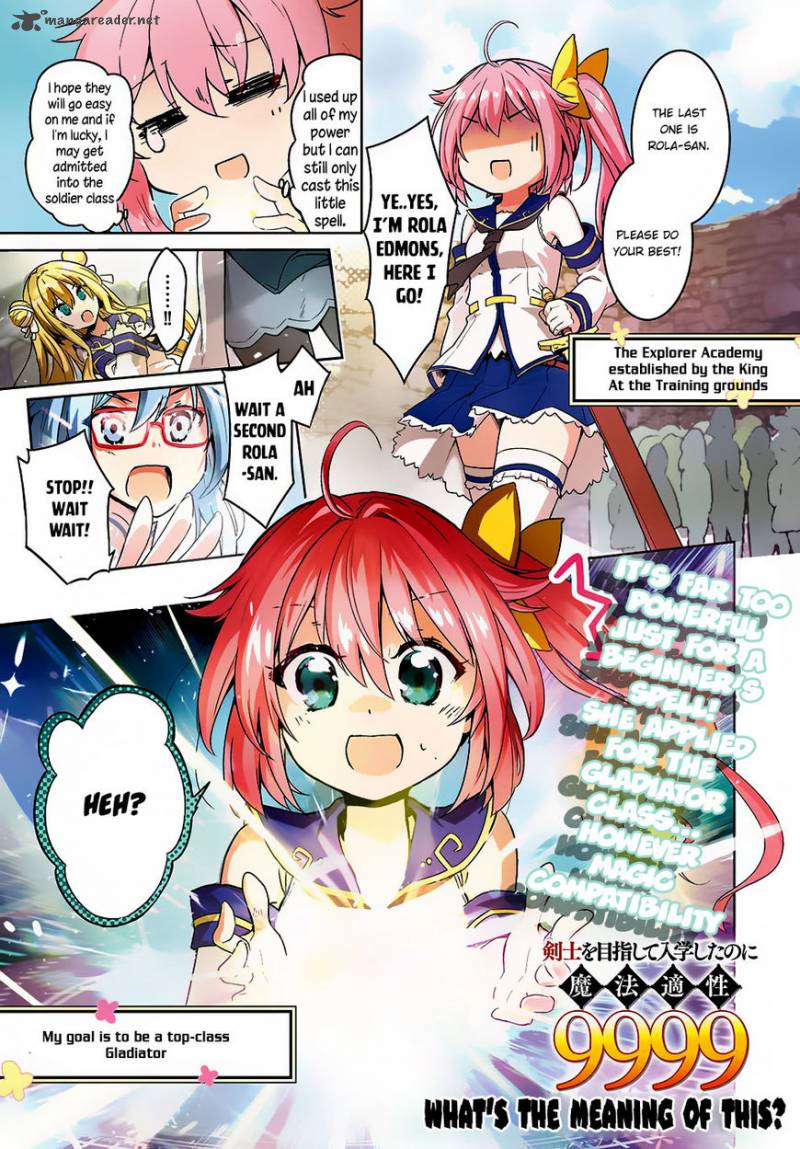 Kenshi O Mezashite Nyugaku Shitanoni Maho Tekisei 9999 Nandesukedo!? Chapter 1 - Page 1