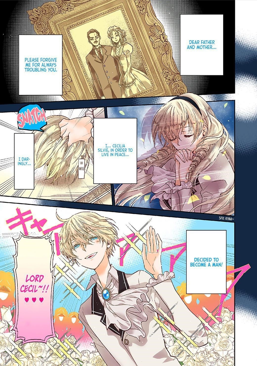 The Villainess, Cecilia Silvie, Doesan’t Want to Die, So She Decided to Cross-Dress! Chapter 1.1 - Page 1