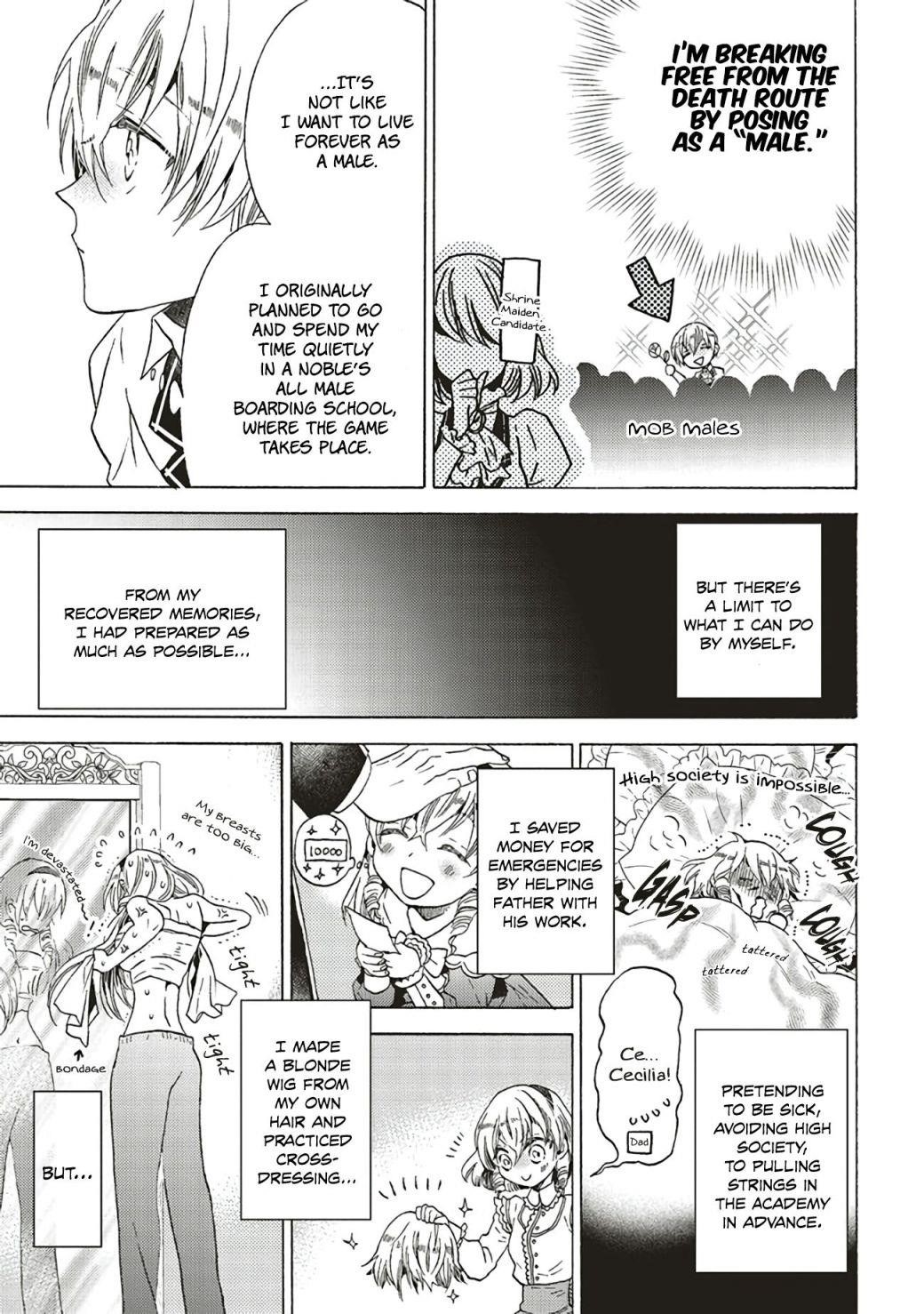 The Villainess, Cecilia Silvie, Doesan’t Want to Die, So She Decided to Cross-Dress! Chapter 1.2 - Page 9