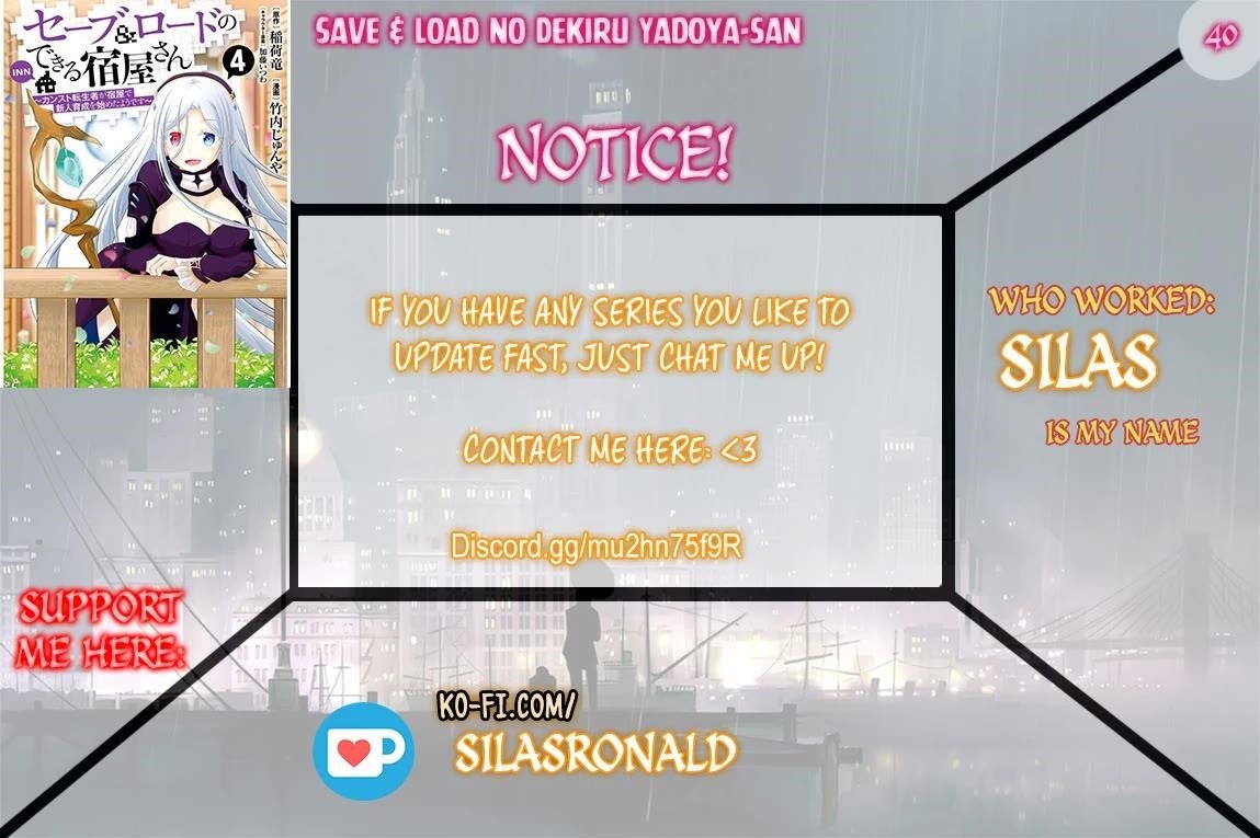 The Inn Where You Can Save and Load ~ It Seems an OP Reincarnator Has Begun Training Newcomers at an Inn ~ Chapter 40 - Page 1