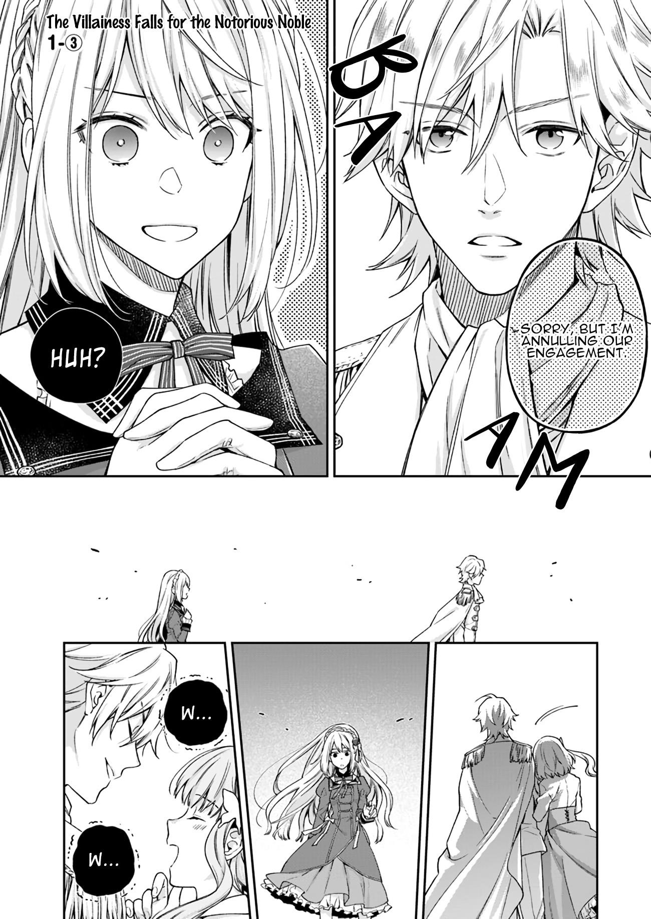 The Villainess Falls for the Notorious Noble Chapter 1.3 - Page 1