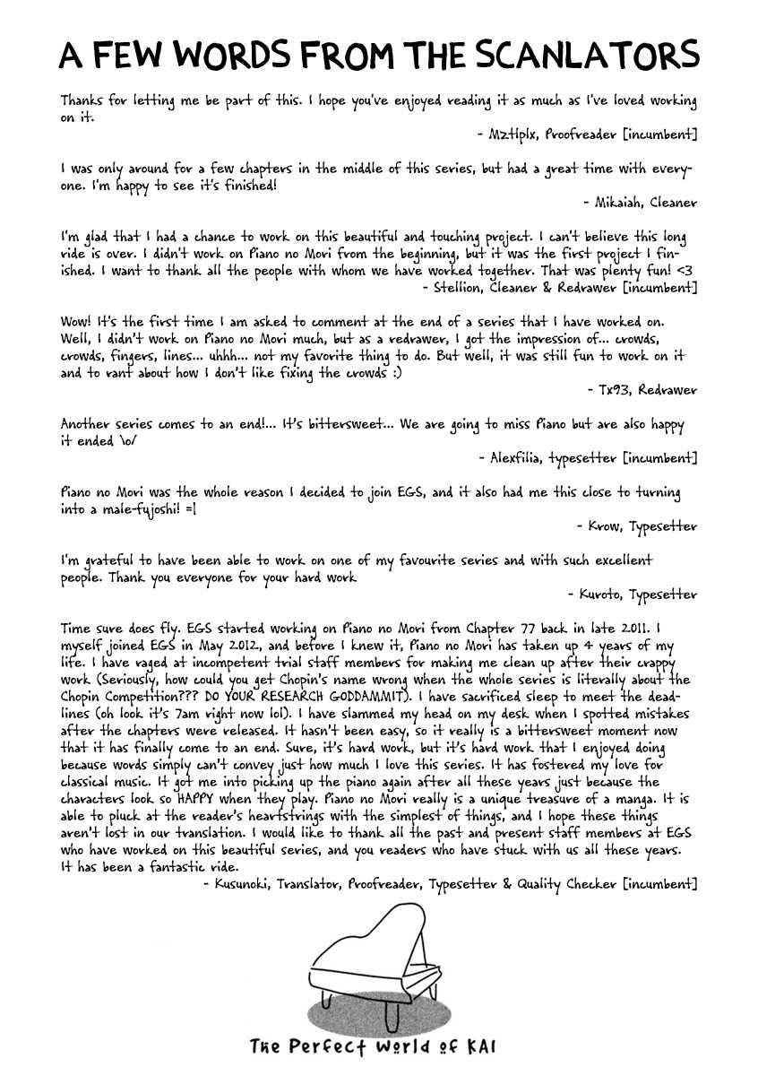 Piano no Mori Chapter 241 - Page 56