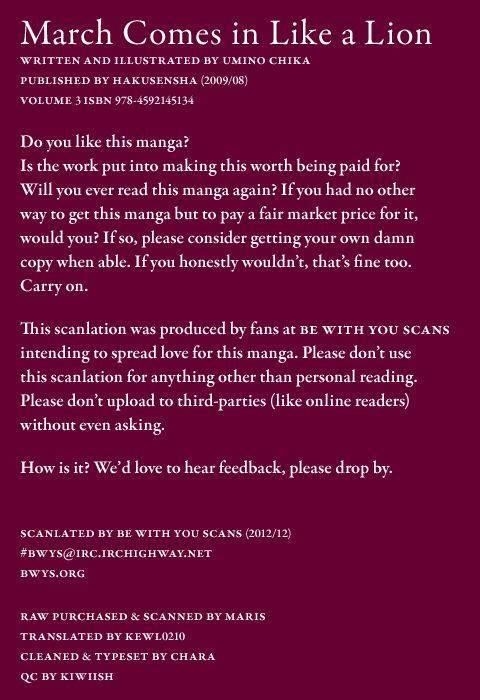 3-gatsu no Lion Chapter 31 - Page 1