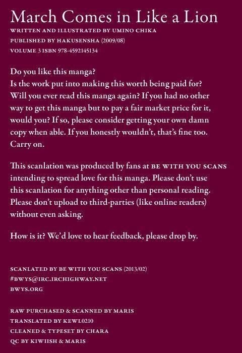 3-gatsu no Lion Chapter 32 - Page 1