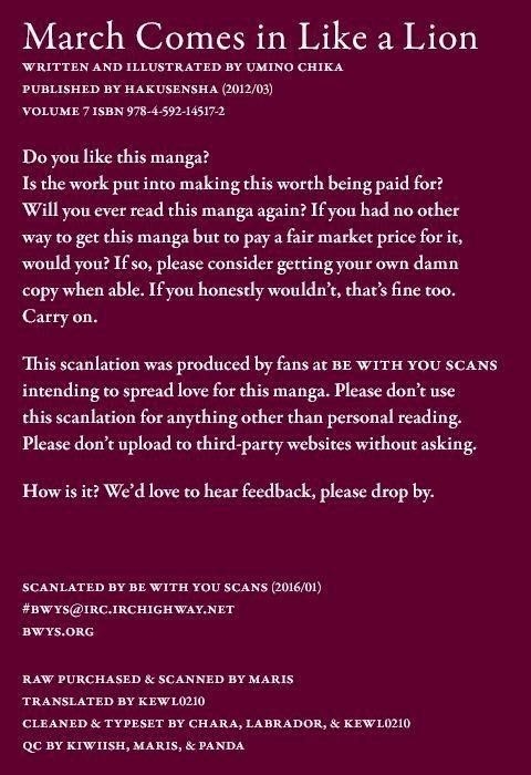 3-gatsu no Lion Chapter 65 - Page 1