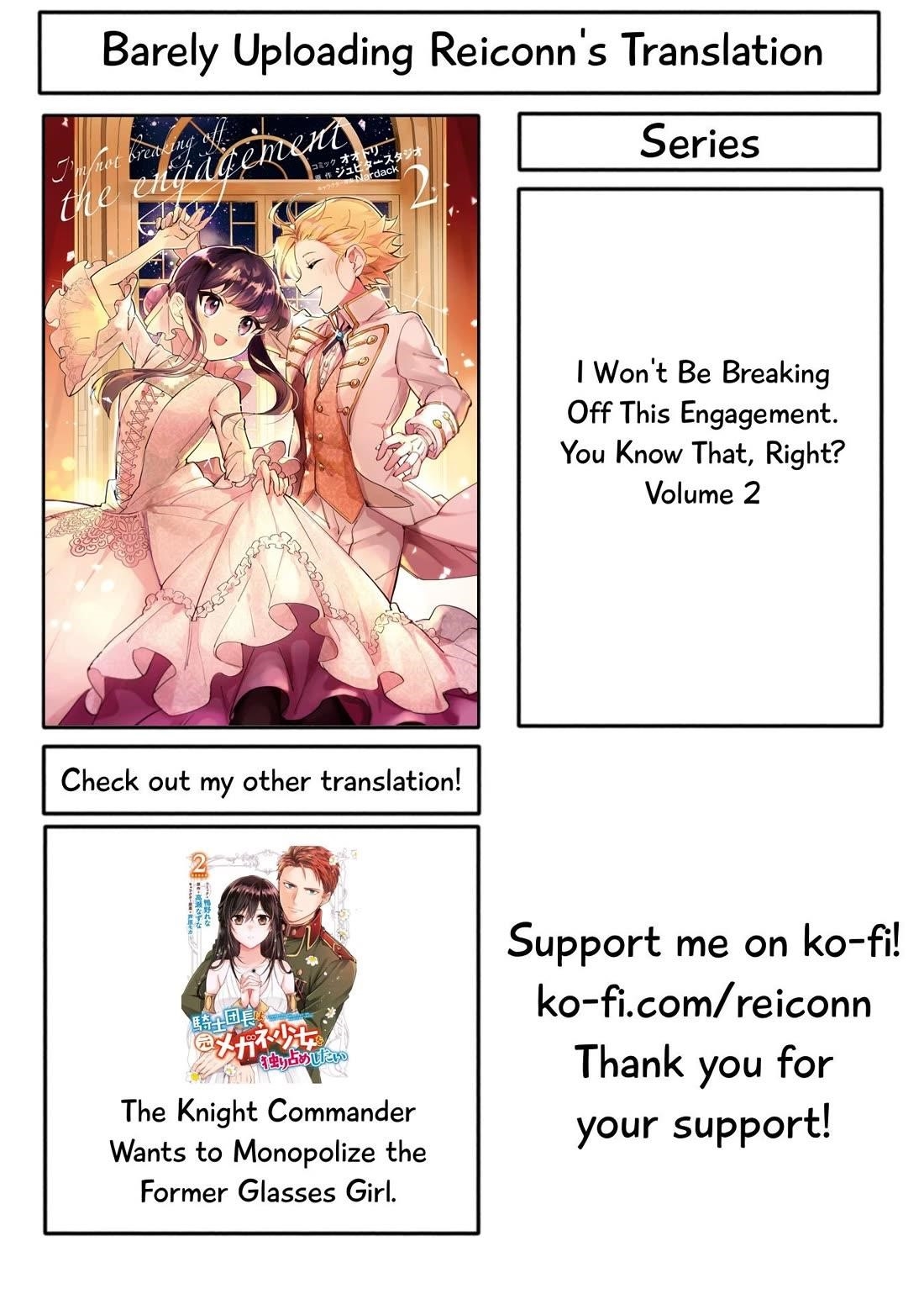 I Won’t Be Breaking Off This Engagement. You Know That, Right? Chapter 9 - Page 1