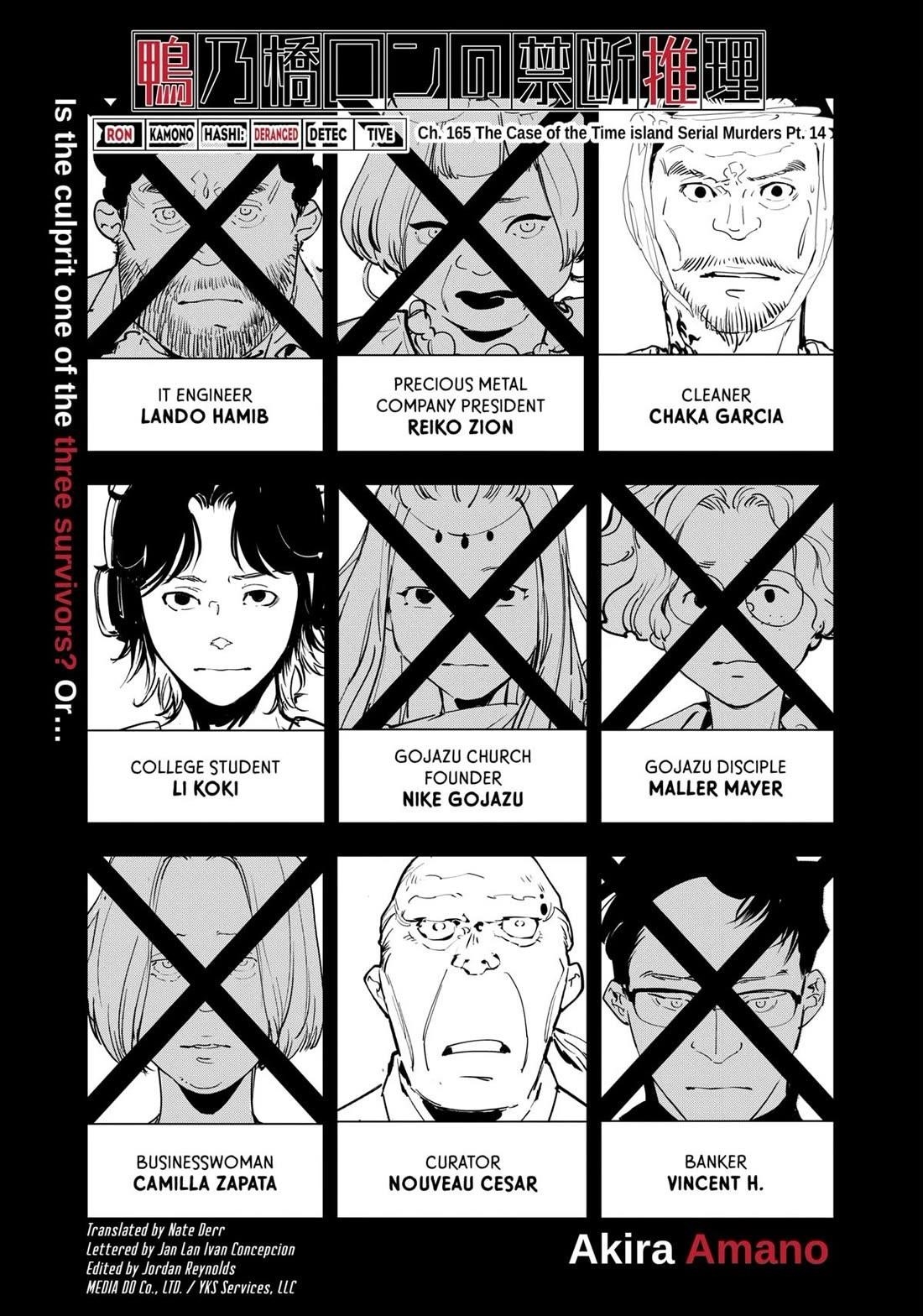 Ron Kamonohashi: Deranged Detective Chapter 165 - Page 1