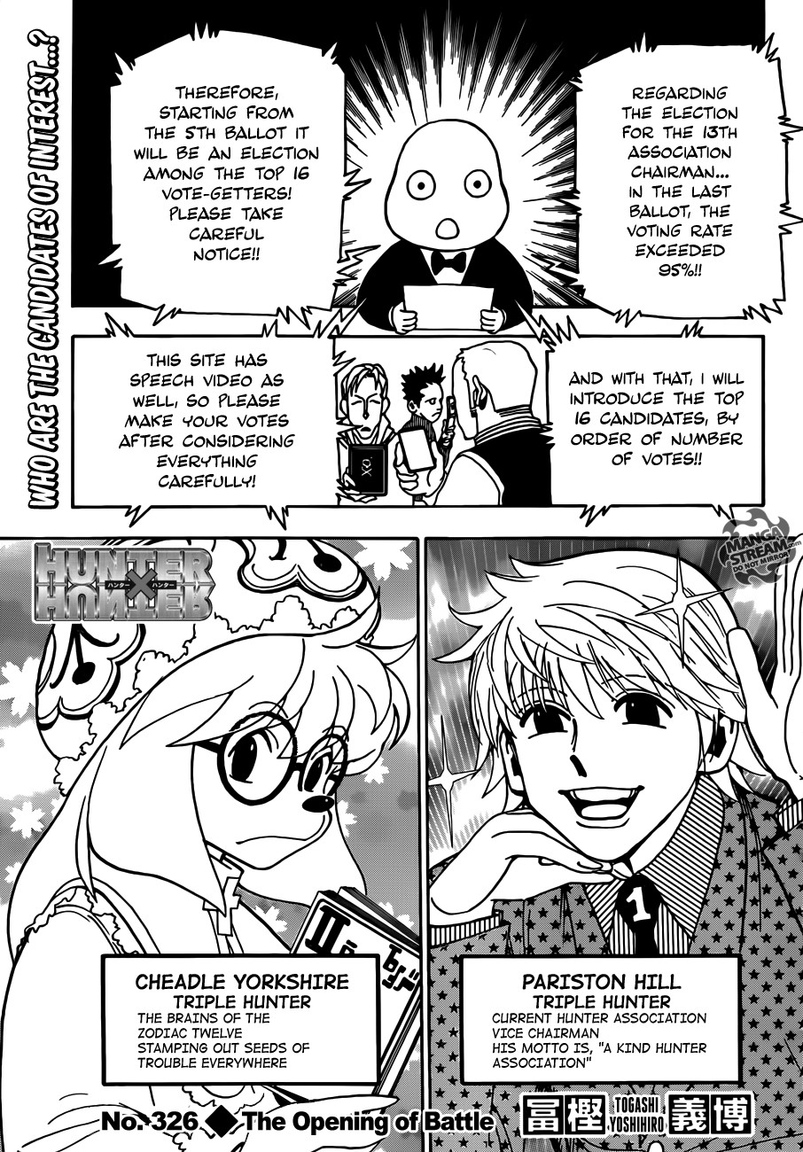 Hunter x Hunter Chapter 326 - Page 1