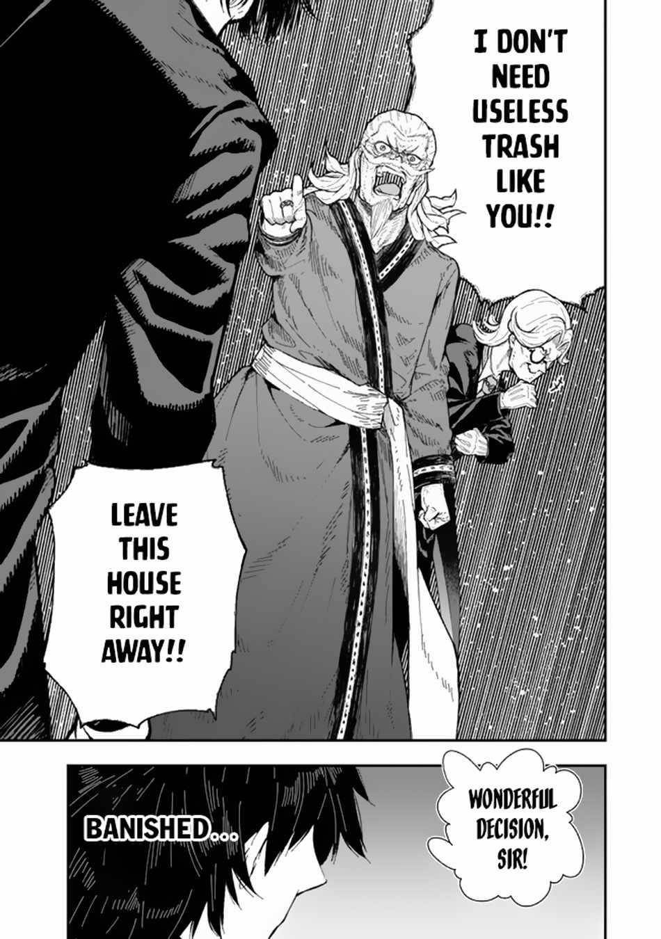 Gomi Ika da to Tsuihousareta Shounin, Jitsu wa Zensei Kensha desu Chapter 1 - Page 10