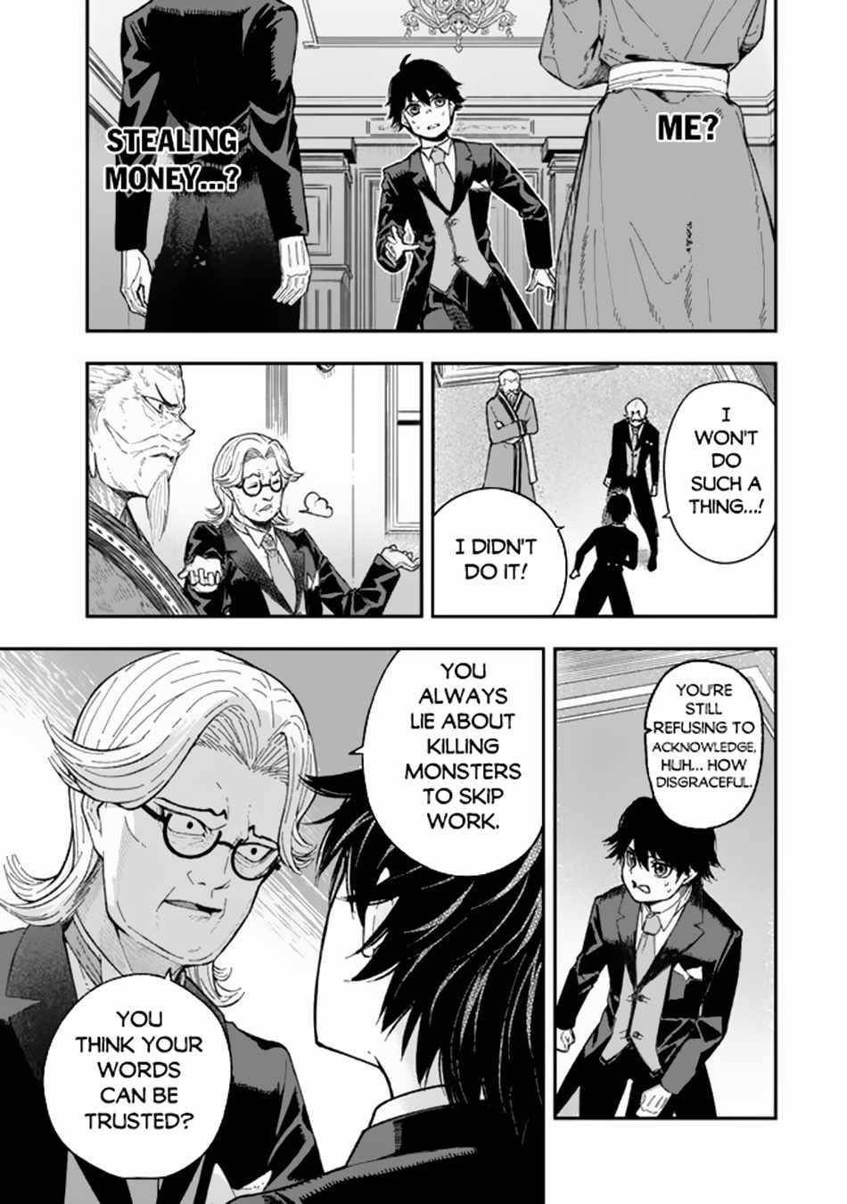 Gomi Ika da to Tsuihousareta Shounin, Jitsu wa Zensei Kensha desu Chapter 1 - Page 6