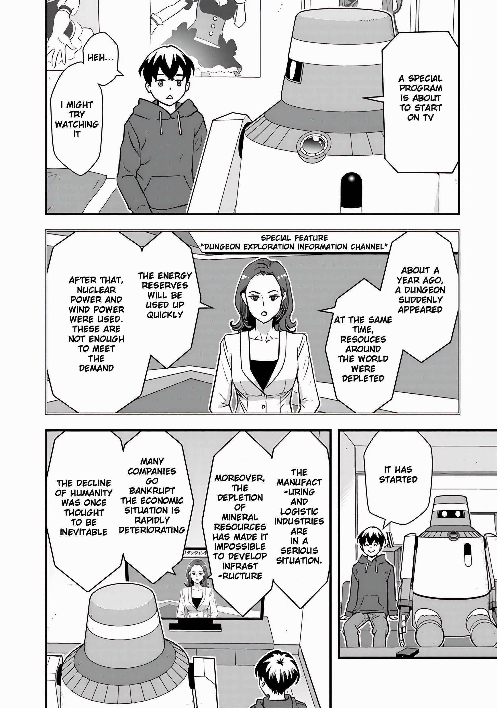 The hero returns from another world, becomes an influencer, and earns money in the real world, where dungeons have appeared! Chapter 8.2 - Page 2