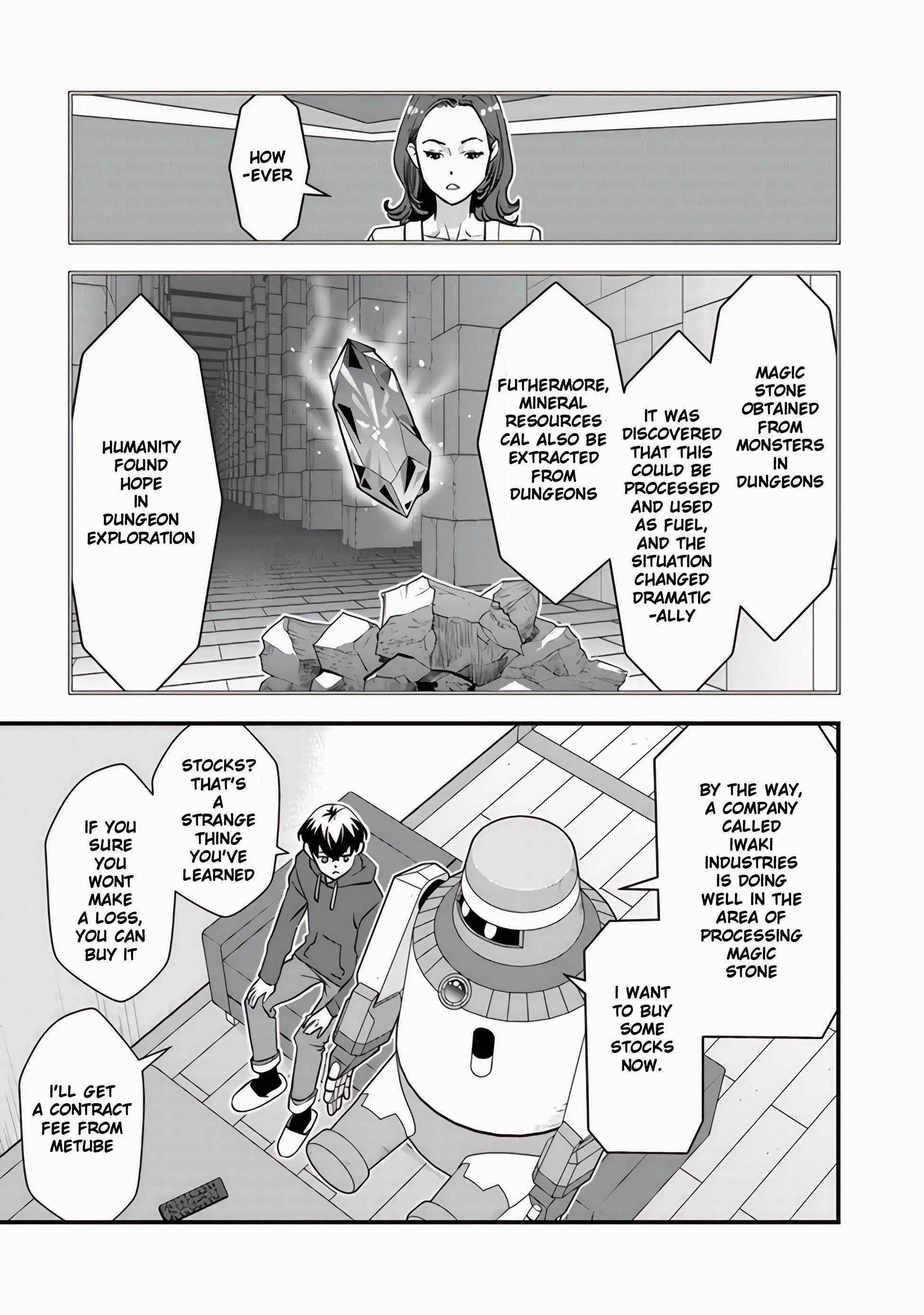 The hero returns from another world, becomes an influencer, and earns money in the real world, where dungeons have appeared! Chapter 8.2 - Page 3