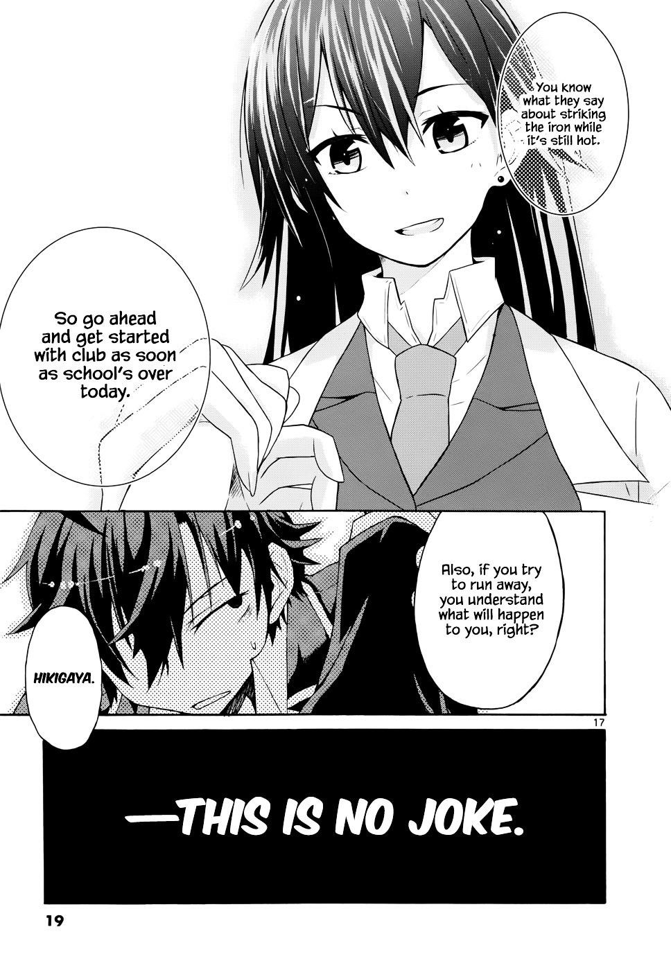 My Youth Romantic Comedy Is Wrong as I Expected @ comic Chapter 1 - Page 18